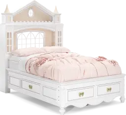 twin castle bed with 4 drawers