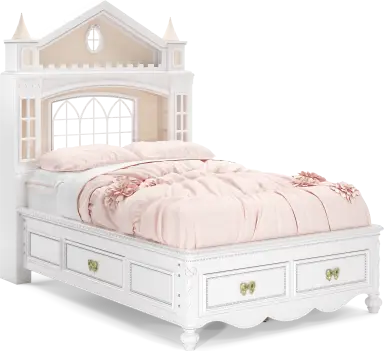 twin castle bed with 4 drawers