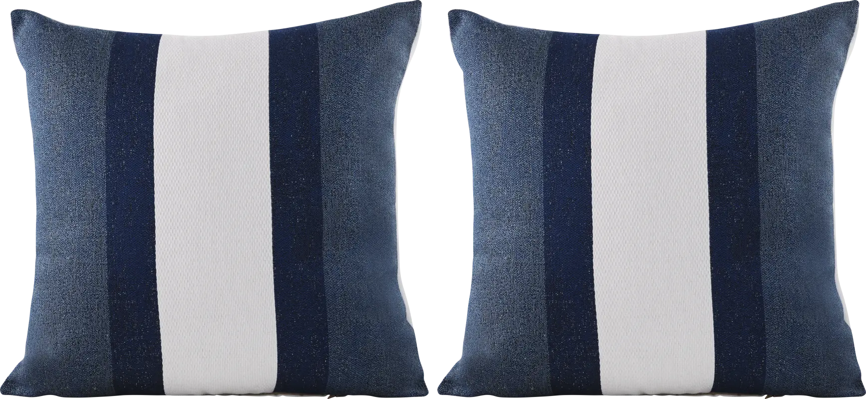 Madura Navy Indoor/Outdoor Accent Pillow, Set of Two