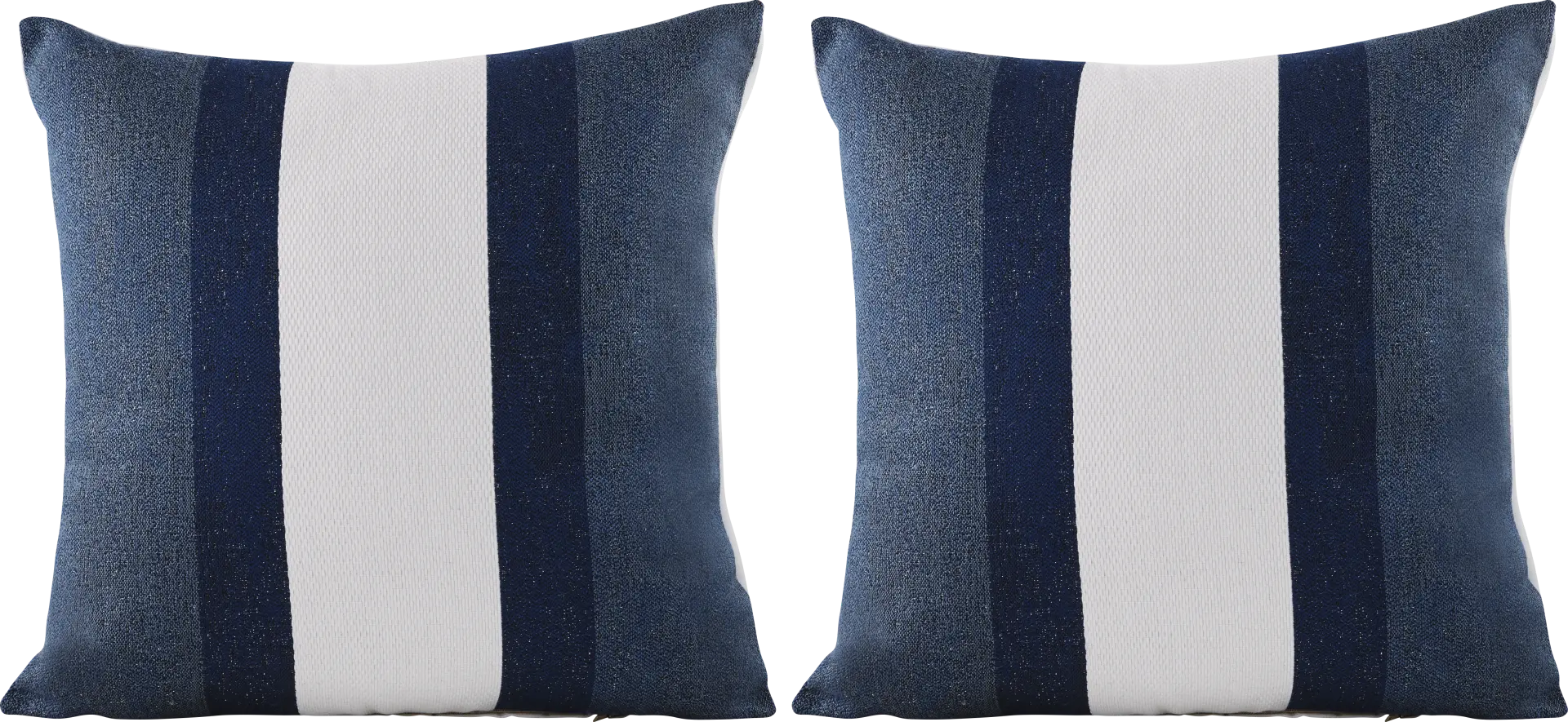 Madura Navy Indoor/Outdoor Accent Pillow, Set of Two