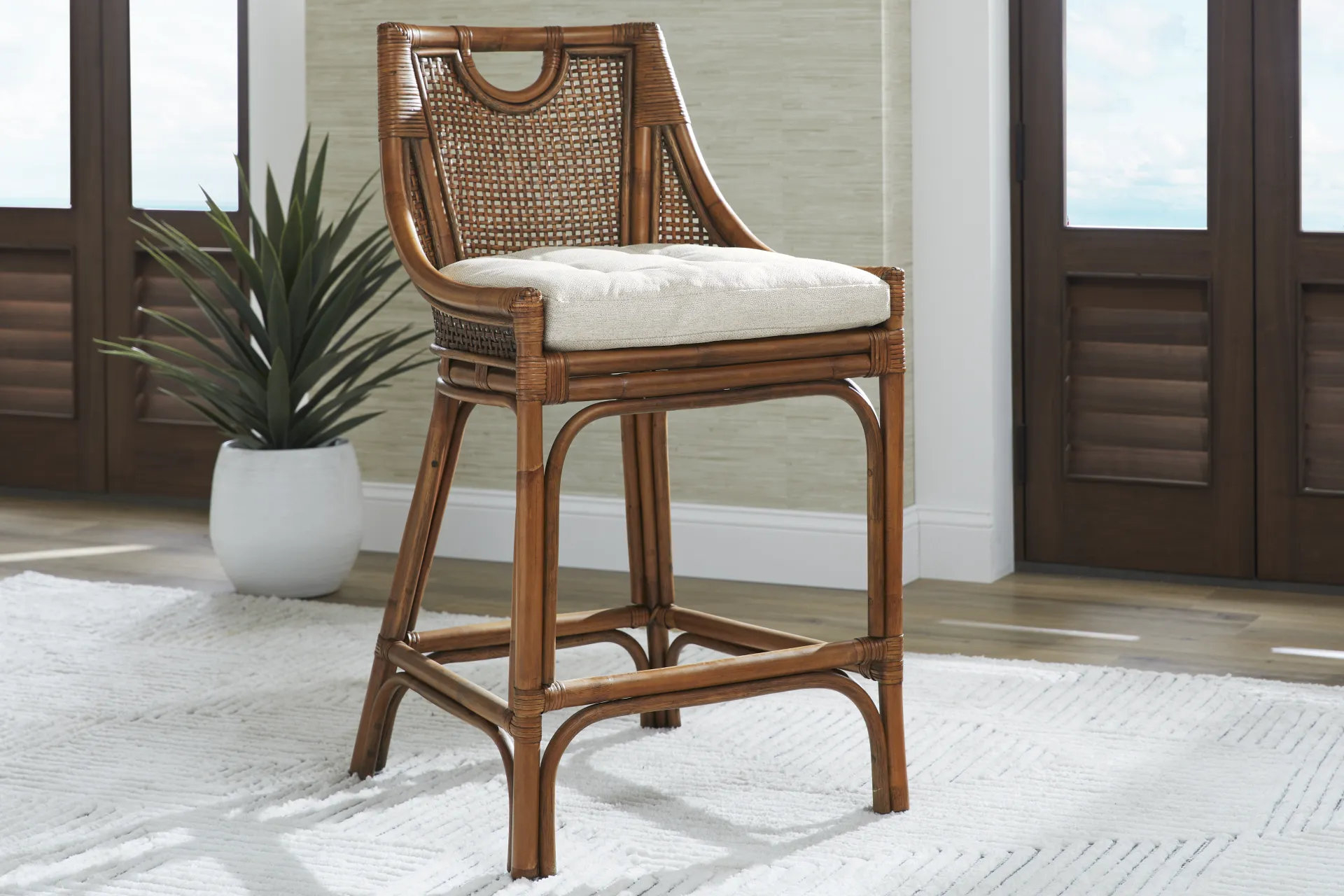 Isla Bay Brown Counter Height Stool - Image 4