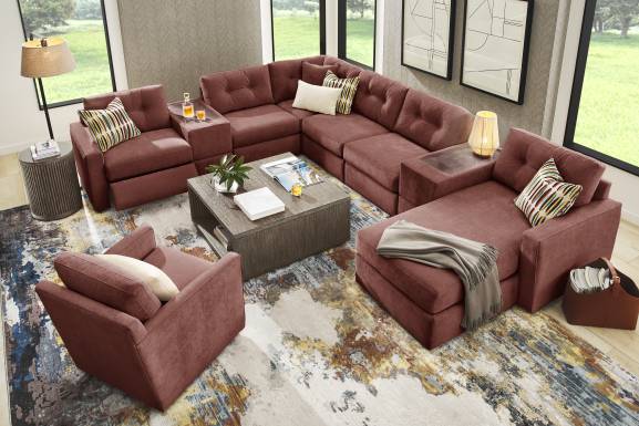 Merlot 8 Pc Power Reclining ModularOne