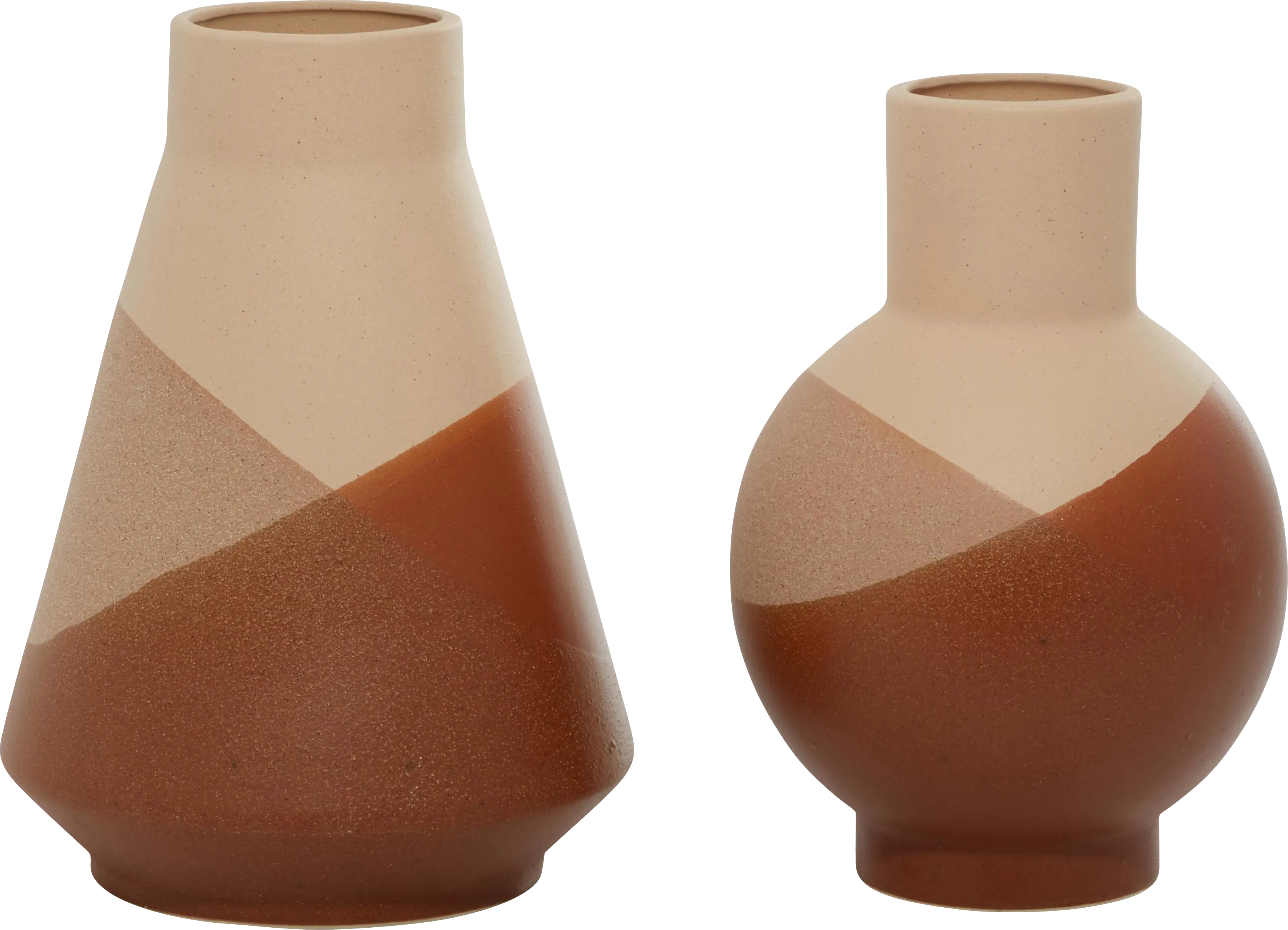 Boala Tan/Orange Vase, Set of 2 - Thumbnail - Image 1