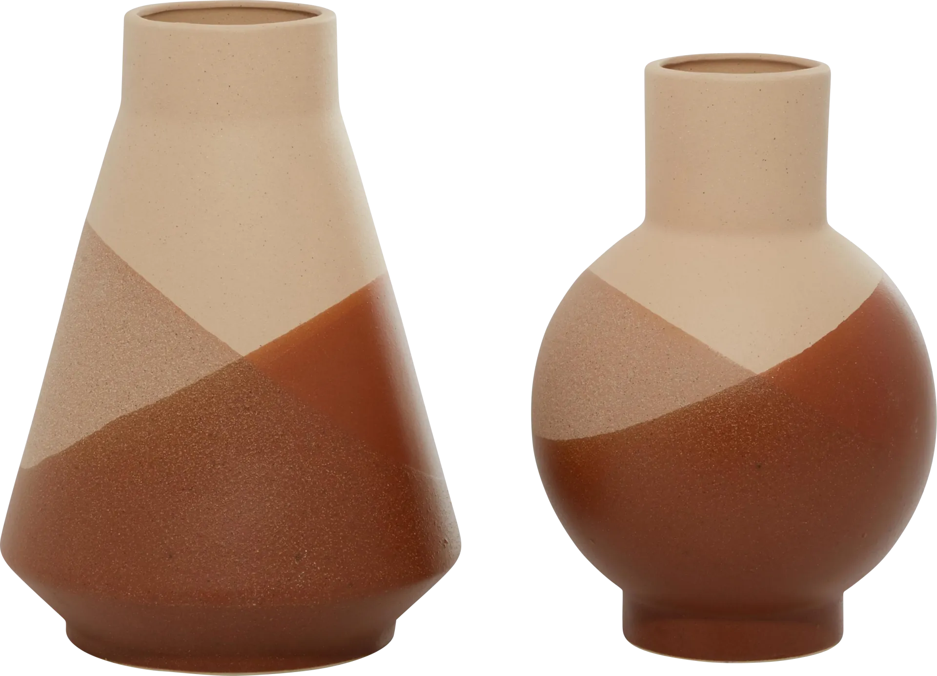 Boala Tan/Orange Vase, Set of 2 - Image 1