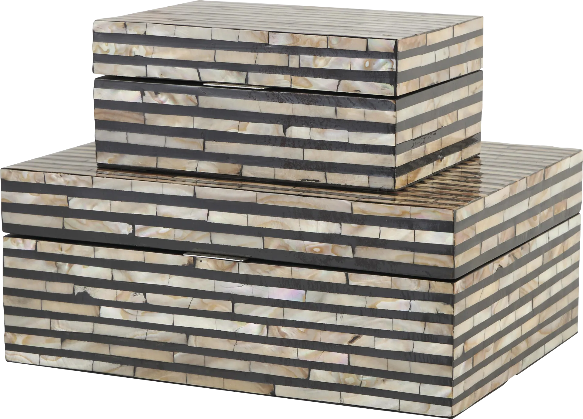 Tawam Beige Decorative Box, Set of 2 - Image 1