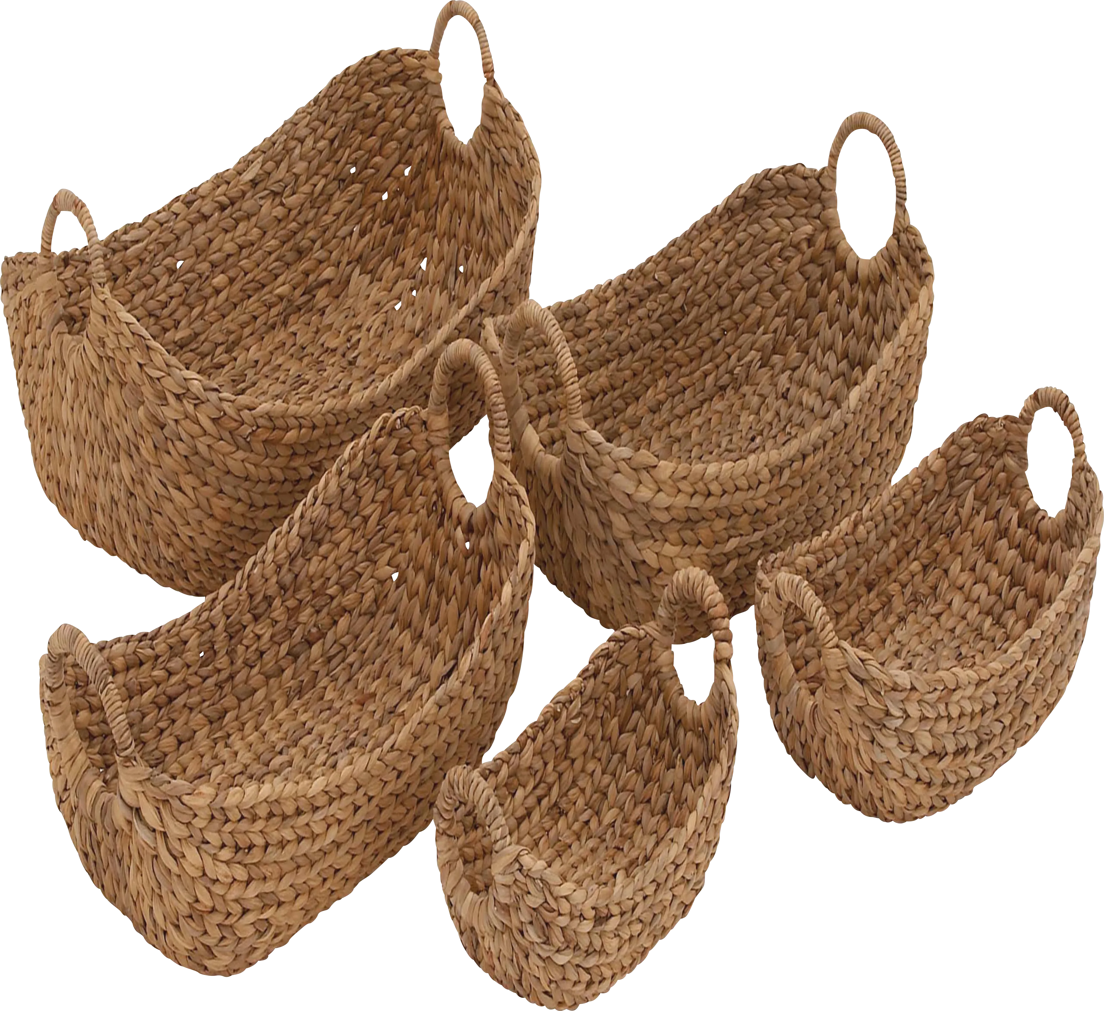 Vailti Brown Basket, Set of 5 - Thumbnail - Image 1