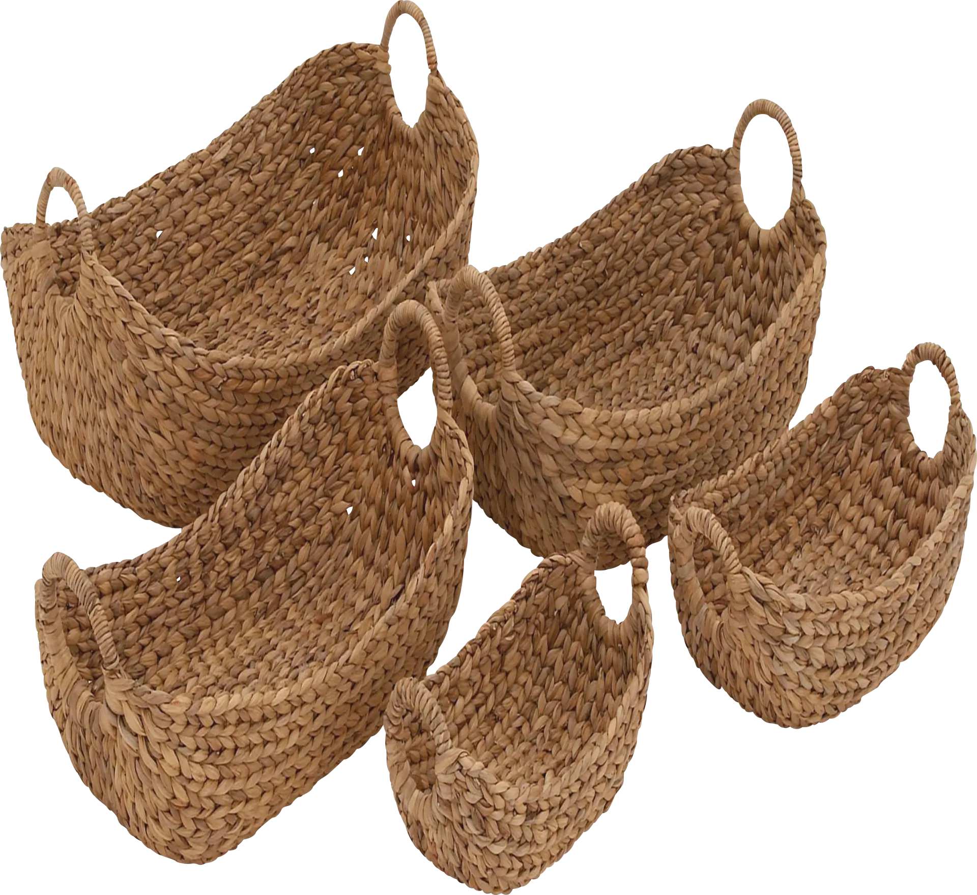 Vailti Brown Basket, Set of 5 - Image 1