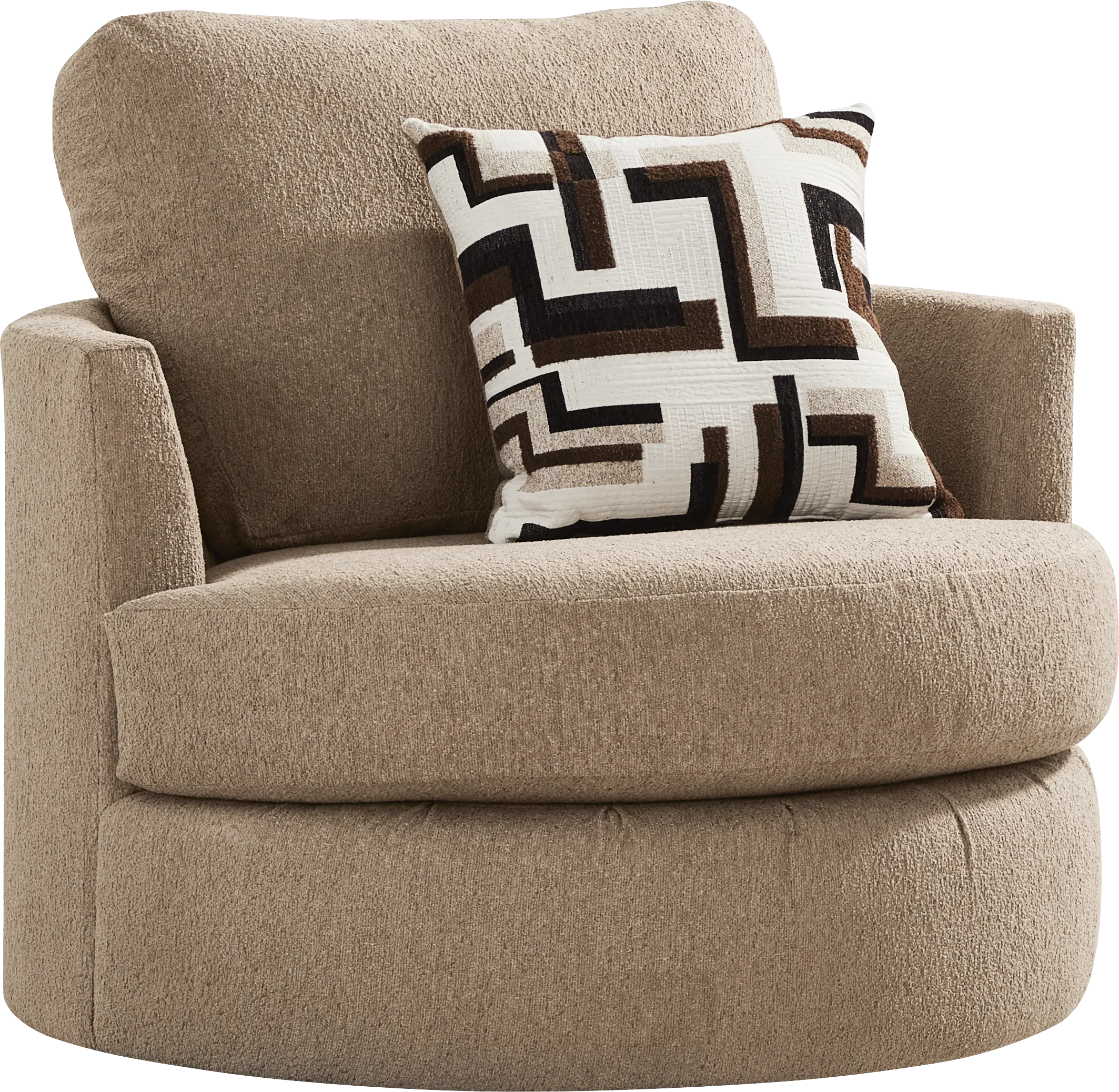 Lincoln Park Latte Swivel Chair - Thumbnail - Image 1