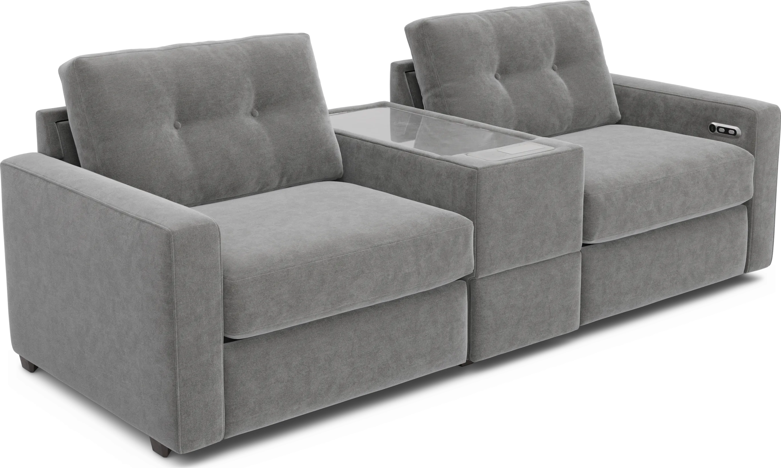 Ash 3 Pc Power Reclining ModularOne with Media Console - Thumbnail - Image 1