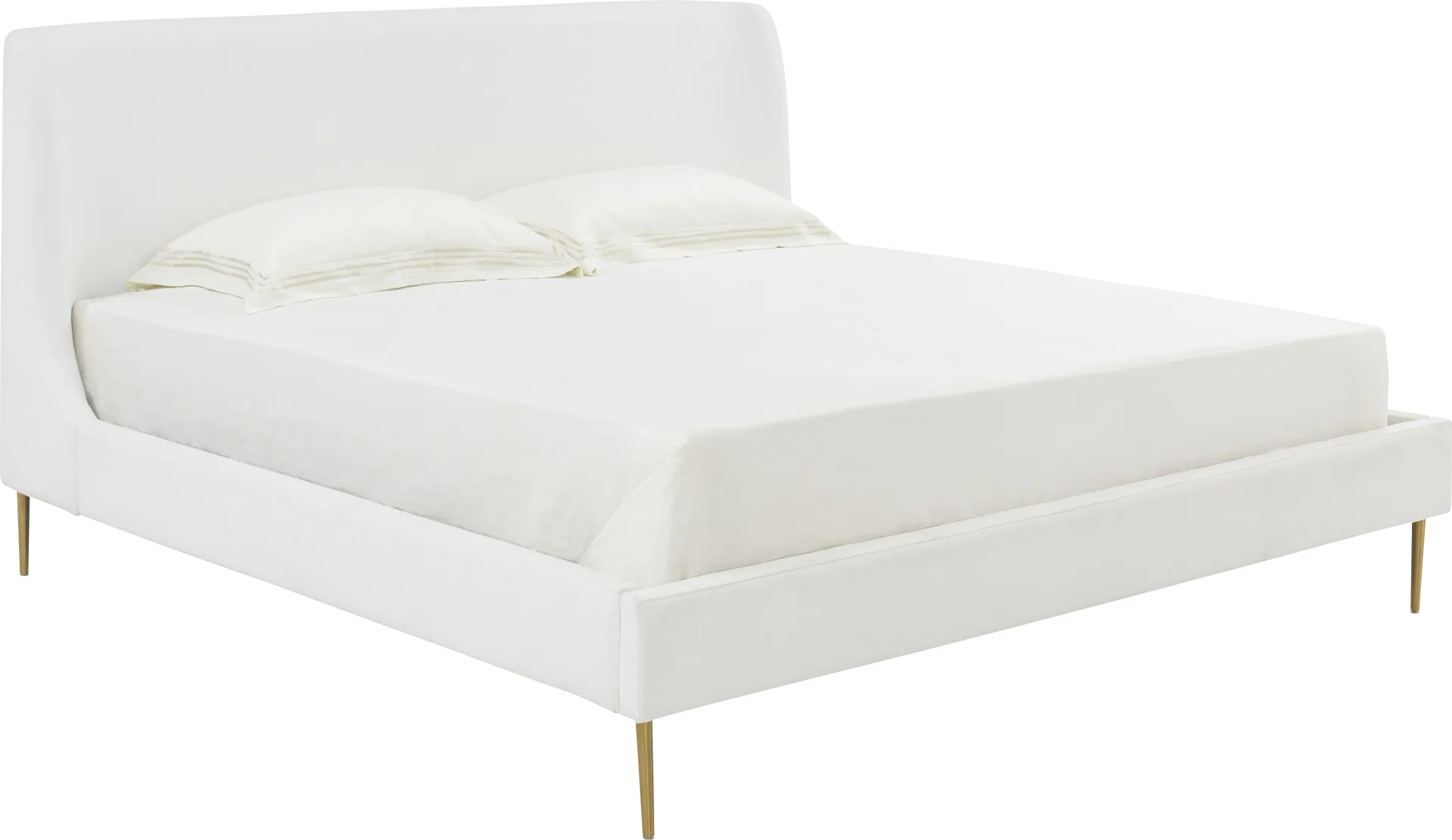 Annifer White King Bed - Image 1