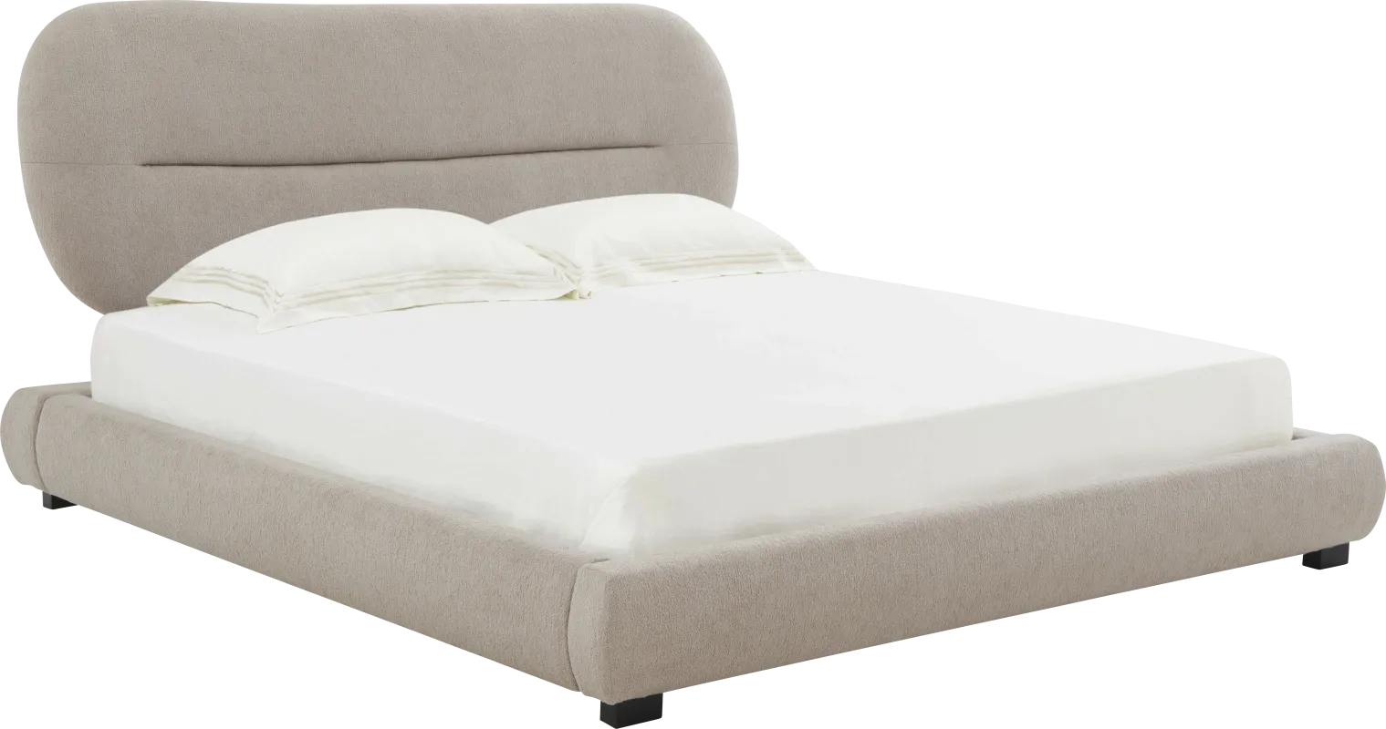 Agatha Light Brown Queen Bed