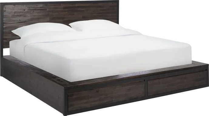 Bracon Brown King Storage Bed