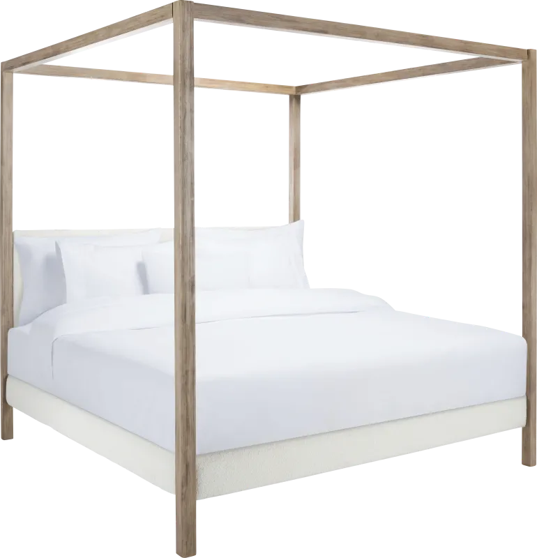 Yemin Ivory/Natural King Bed