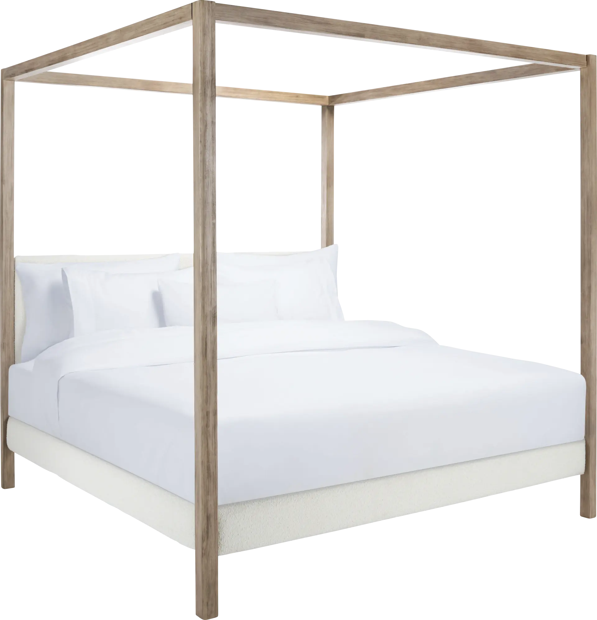 Yemin Ivory/Natural King Bed