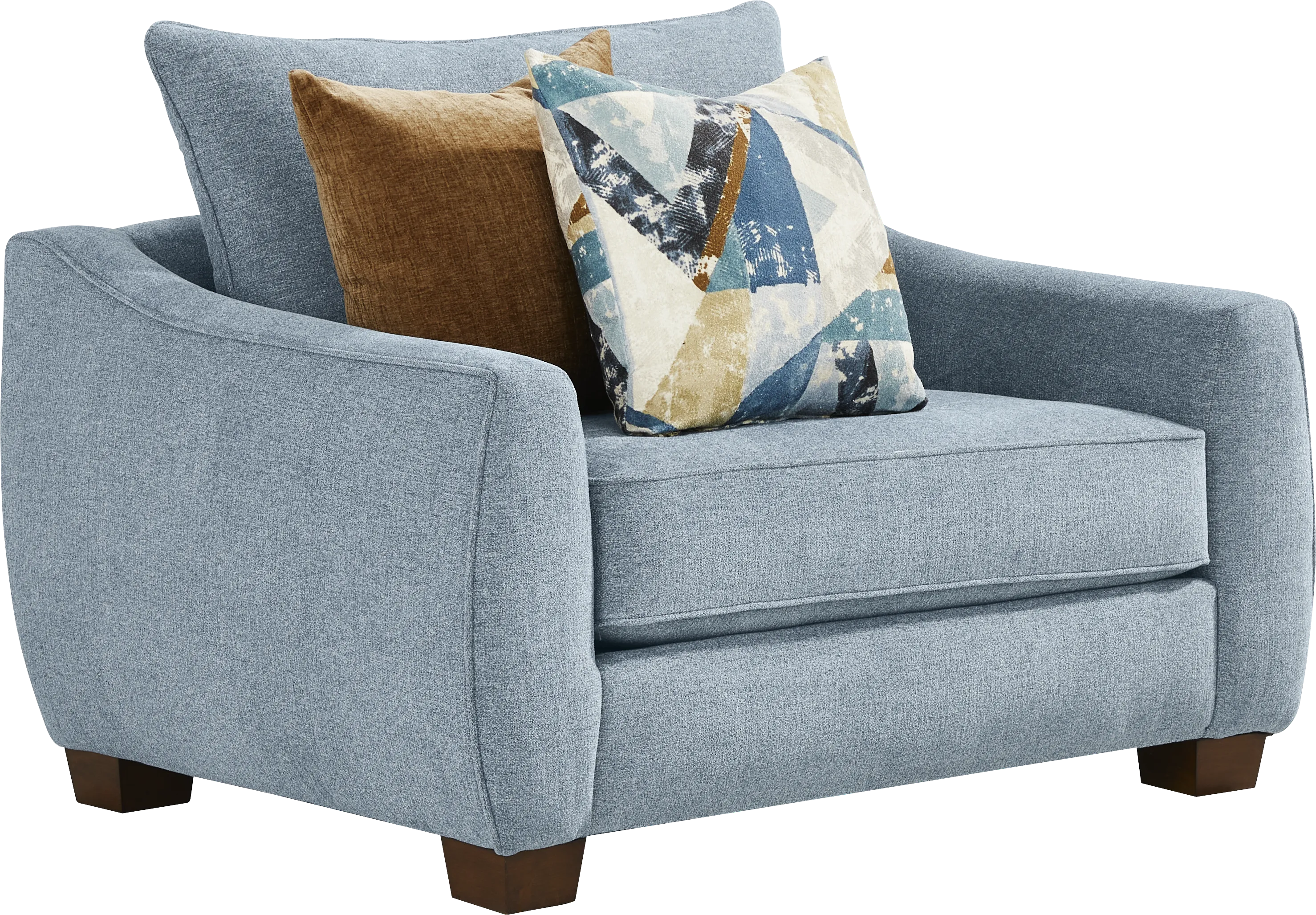 Odette Denim Chair - Thumbnail - Image 1