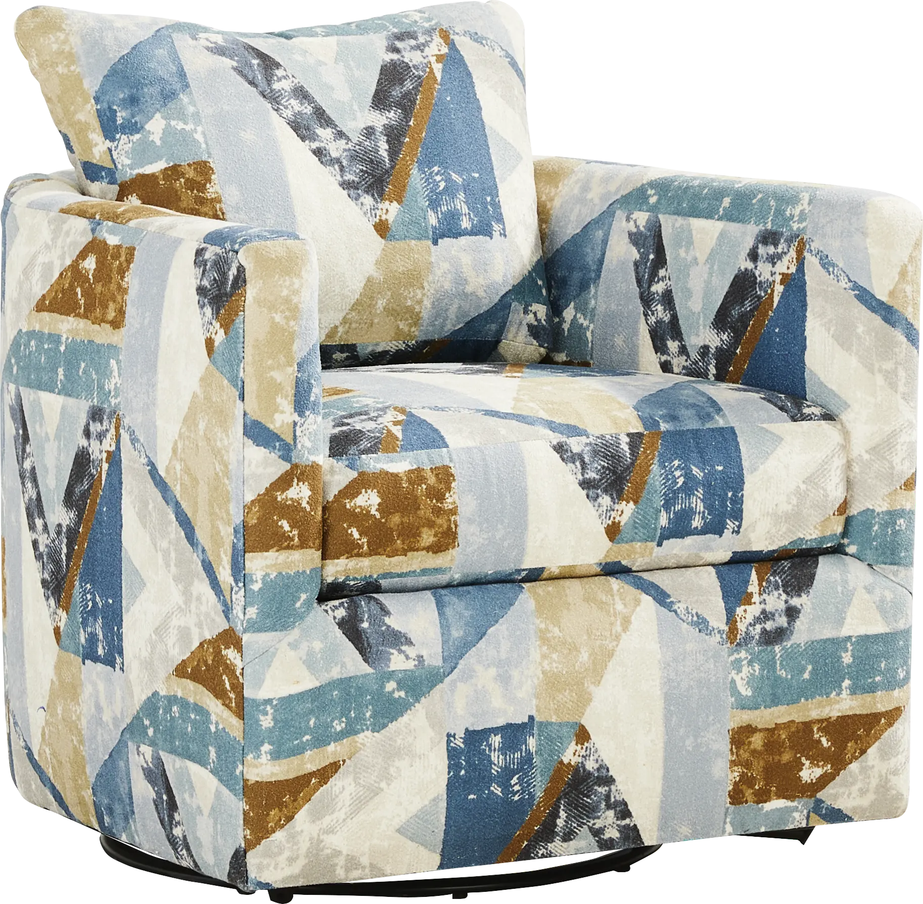 Odette Blue Swivel Chair