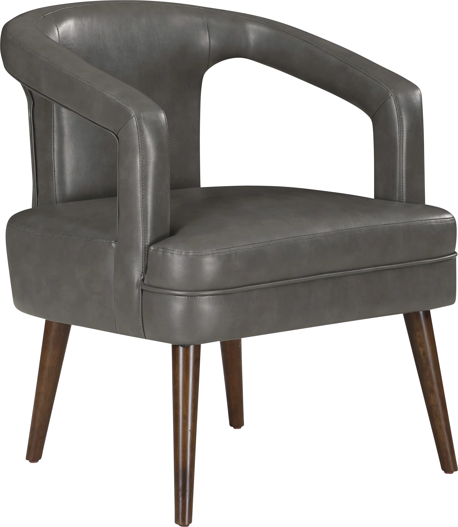 Yahya Gray Accent Chair - Thumbnail - Image 1