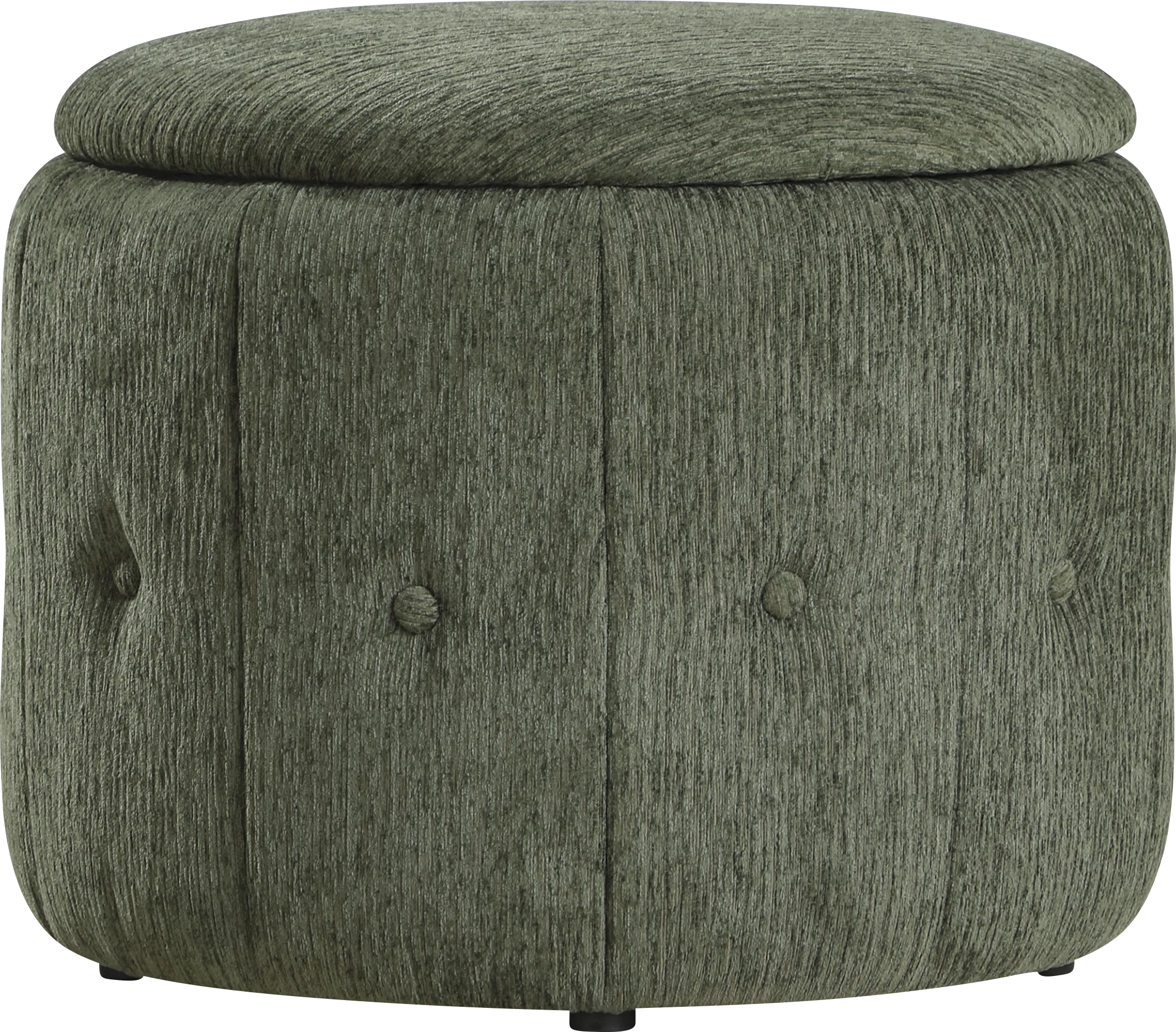 Aerora Green Storage Ottoman - Thumbnail - Image 1