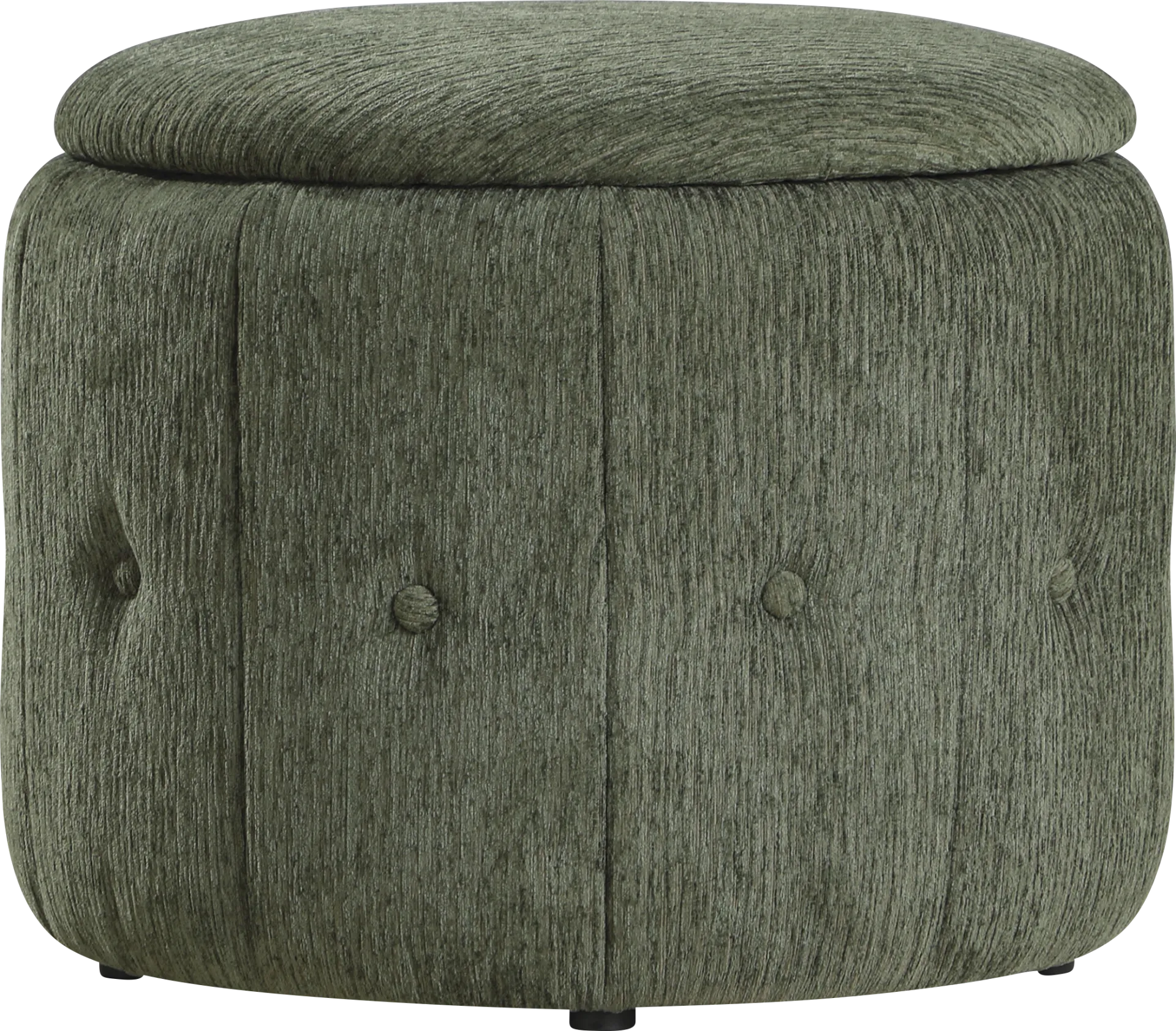 Aerora Green Storage Ottoman - Image 1