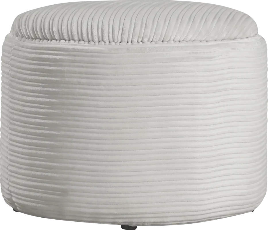 Mairlon White Storage Ottoman