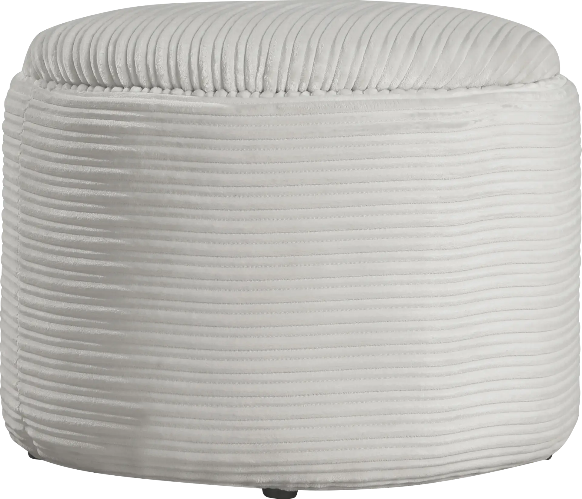 Mairlon White Storage Ottoman
