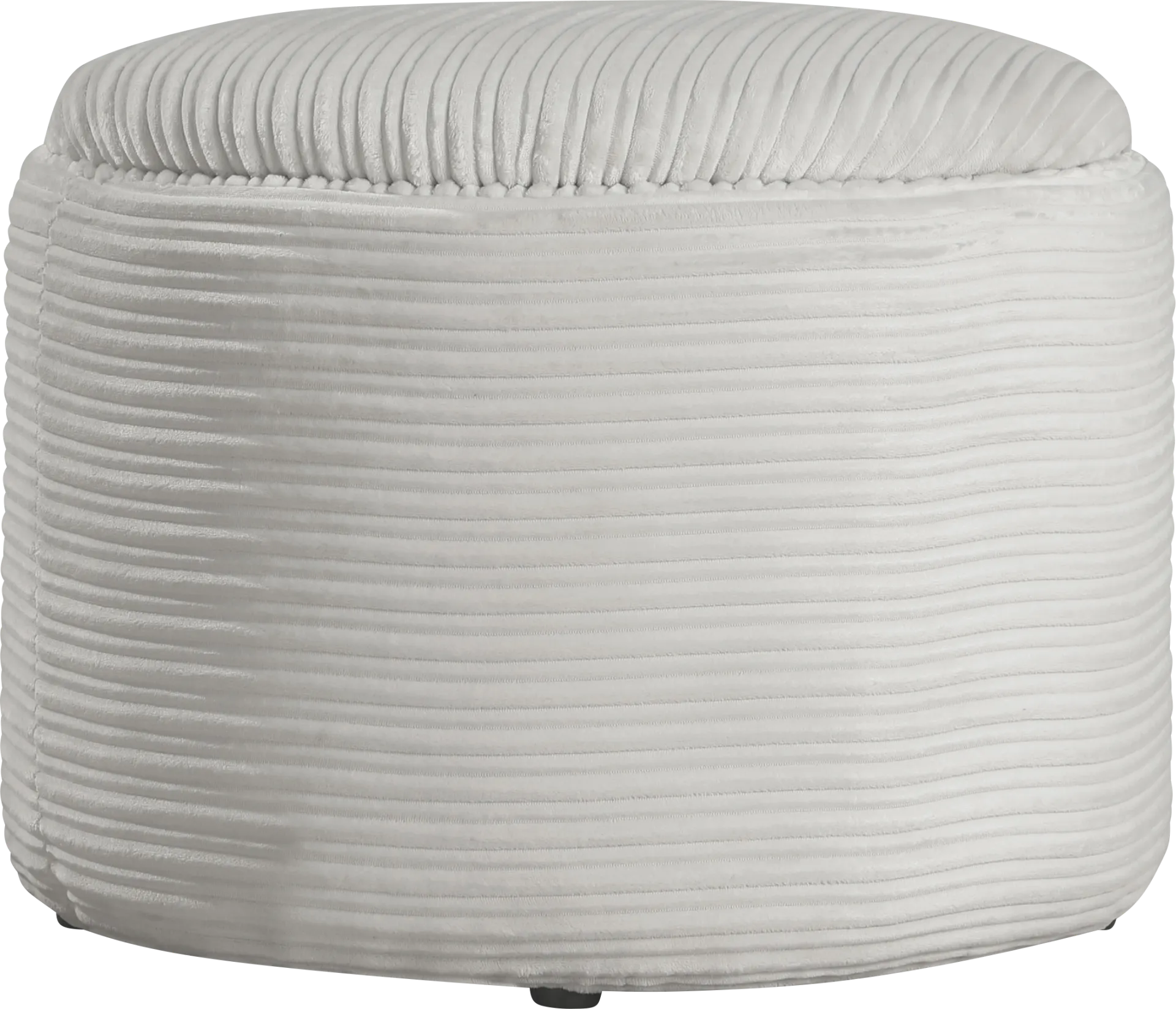 Mairlon White Storage Ottoman - Image 1