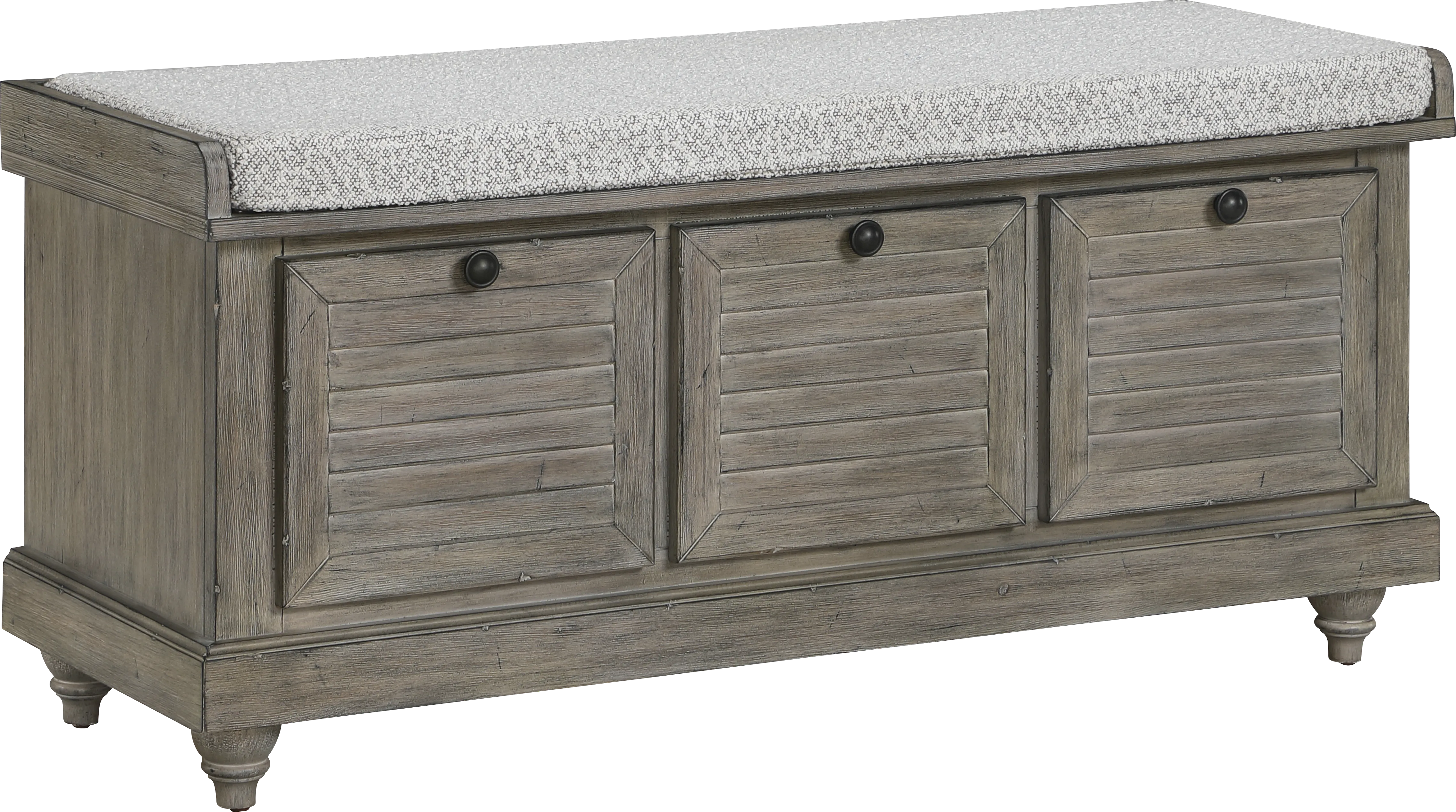 Asseth Brown Storage Bench - Thumbnail - Image 1