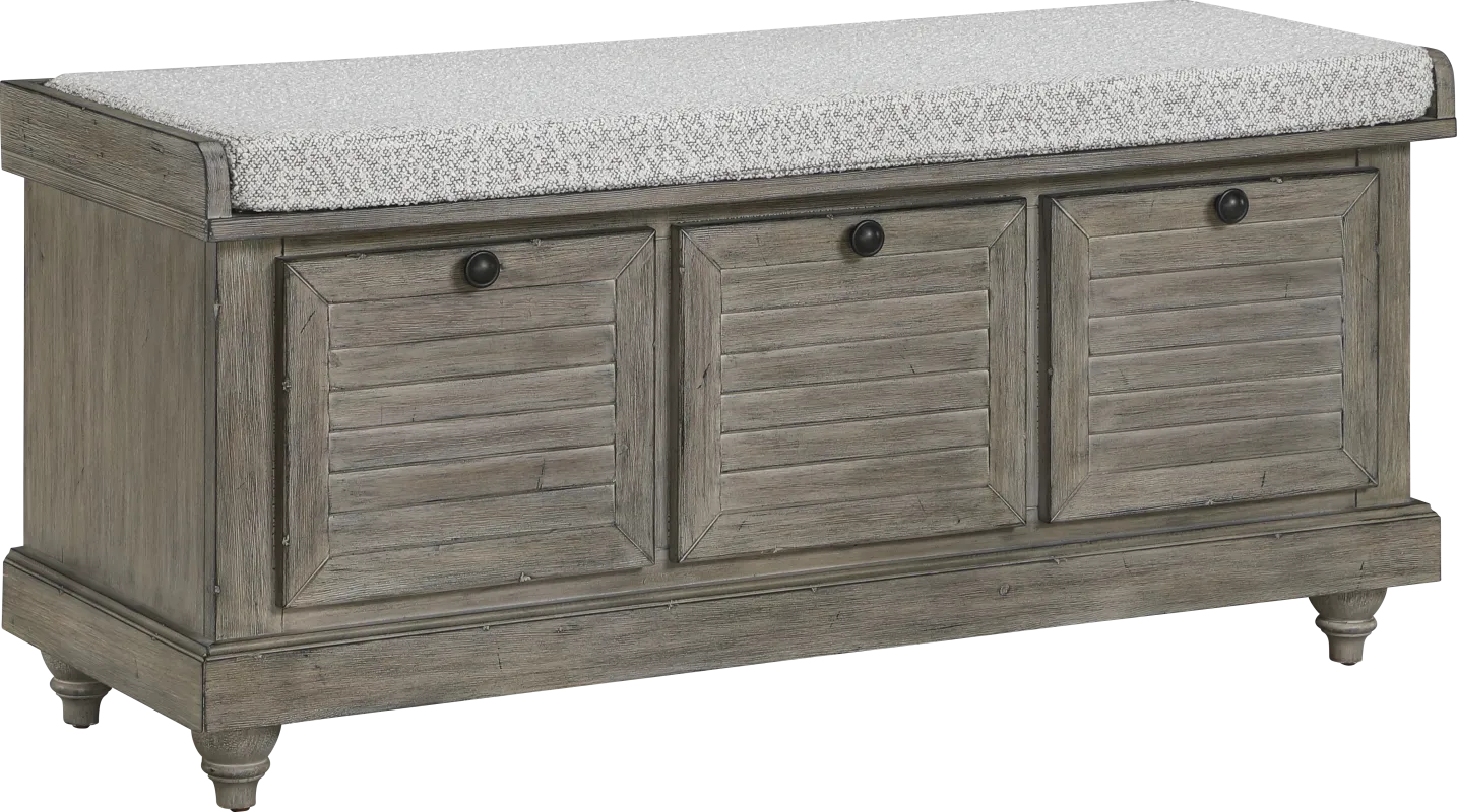 Asseth Brown Storage Bench