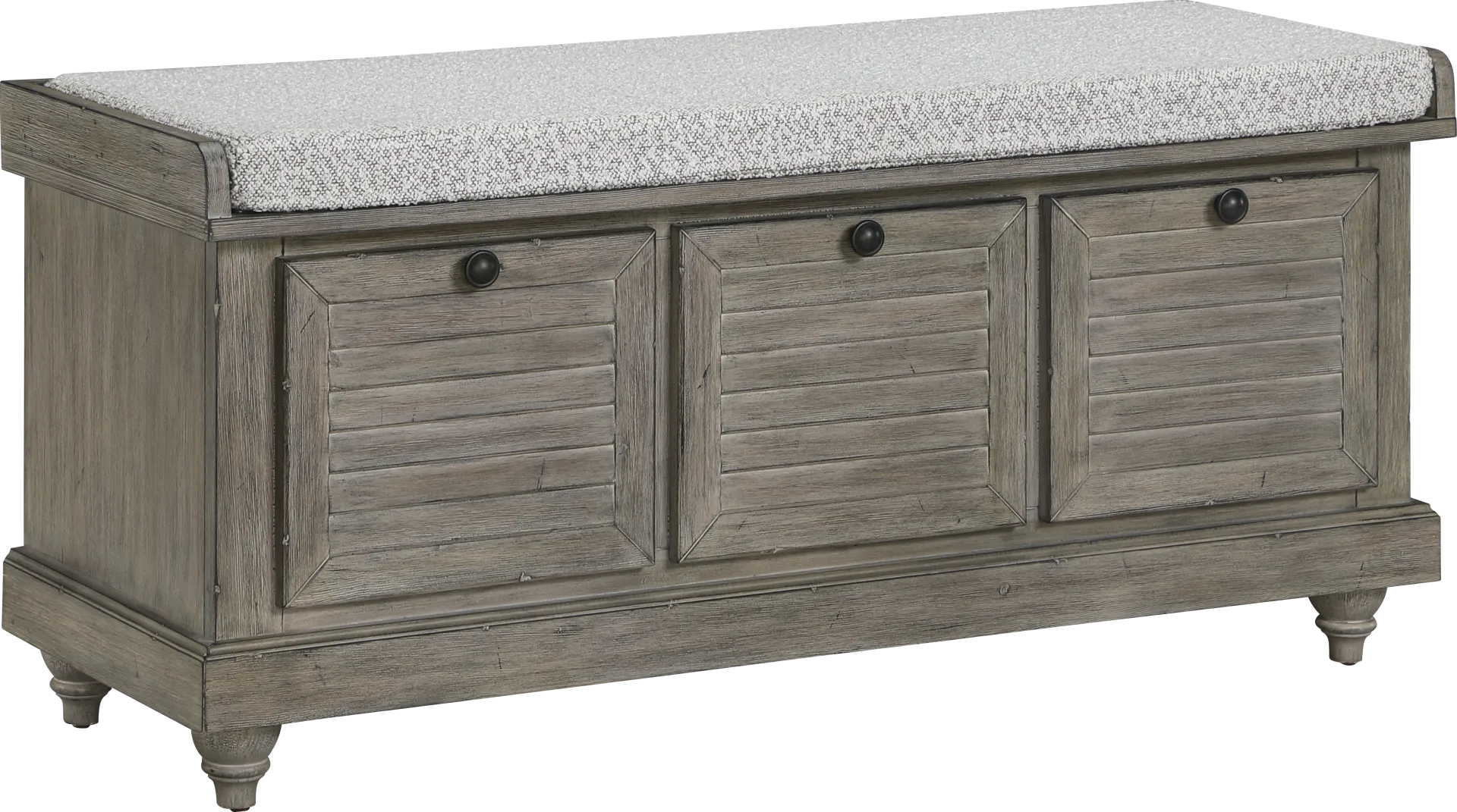 Asseth Brown Storage Bench - Image 1