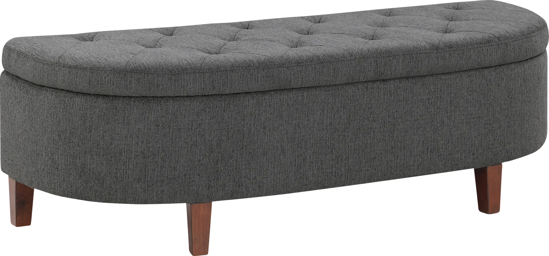 Armanix Charcoal Storage Bench - Image 1