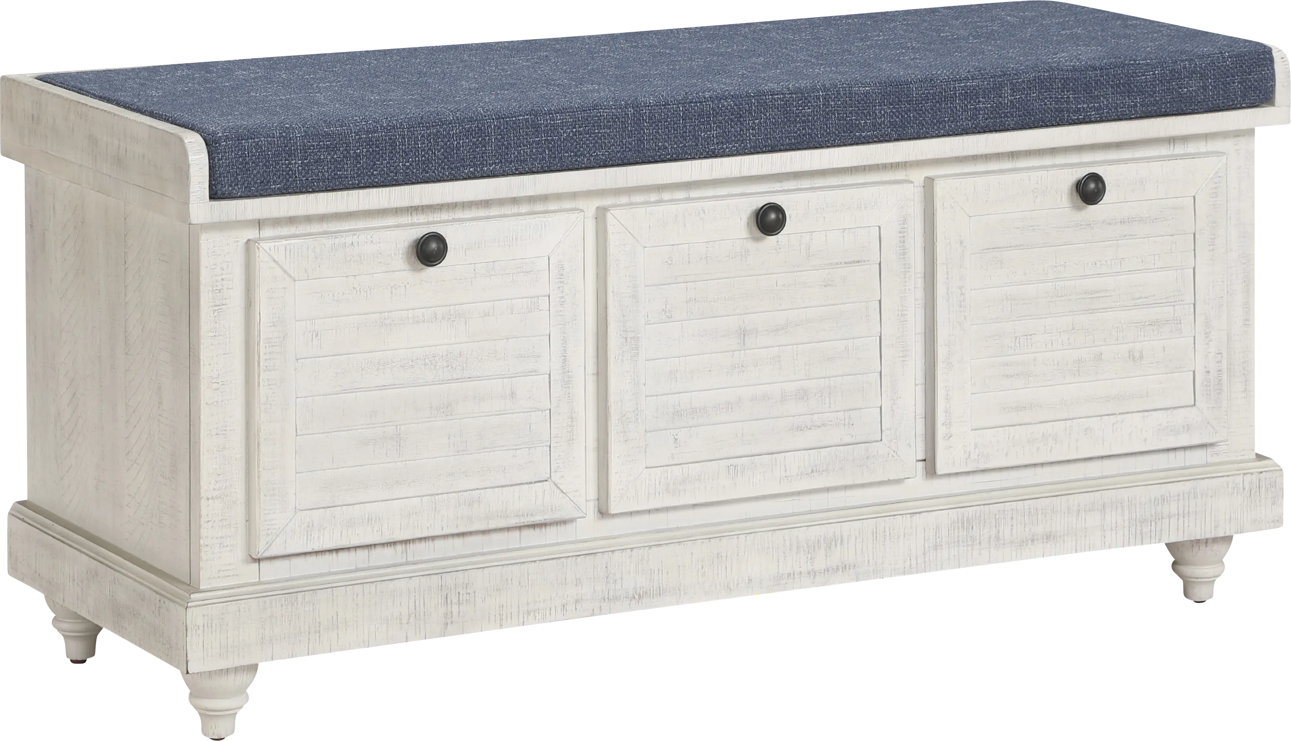 Chikelu White Storage Bench - Thumbnail - Image 1