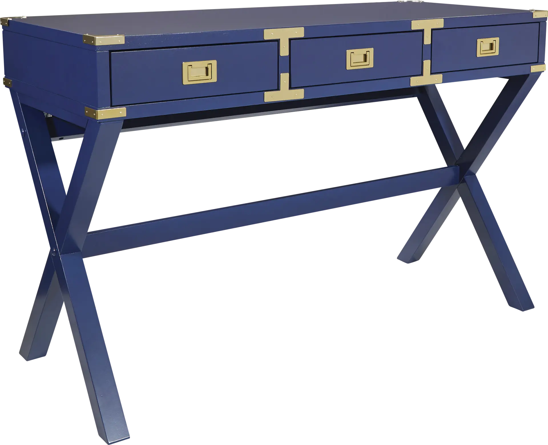 Benttom Blue Writing Desk