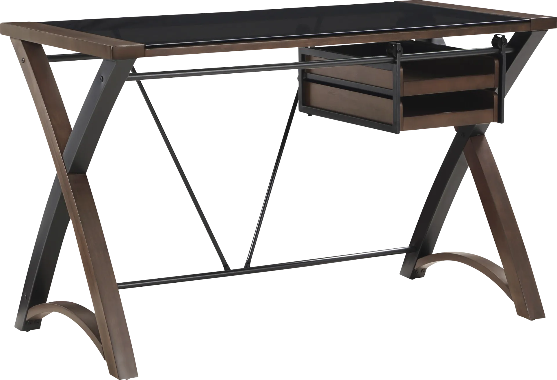 Lukusa Brown Storage Desk - Image 1