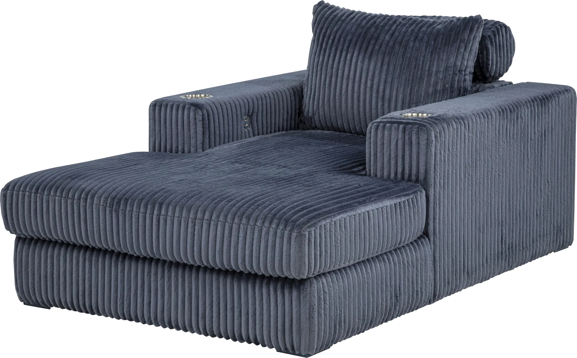Kids Hepburn Blue Chaise - Image 1