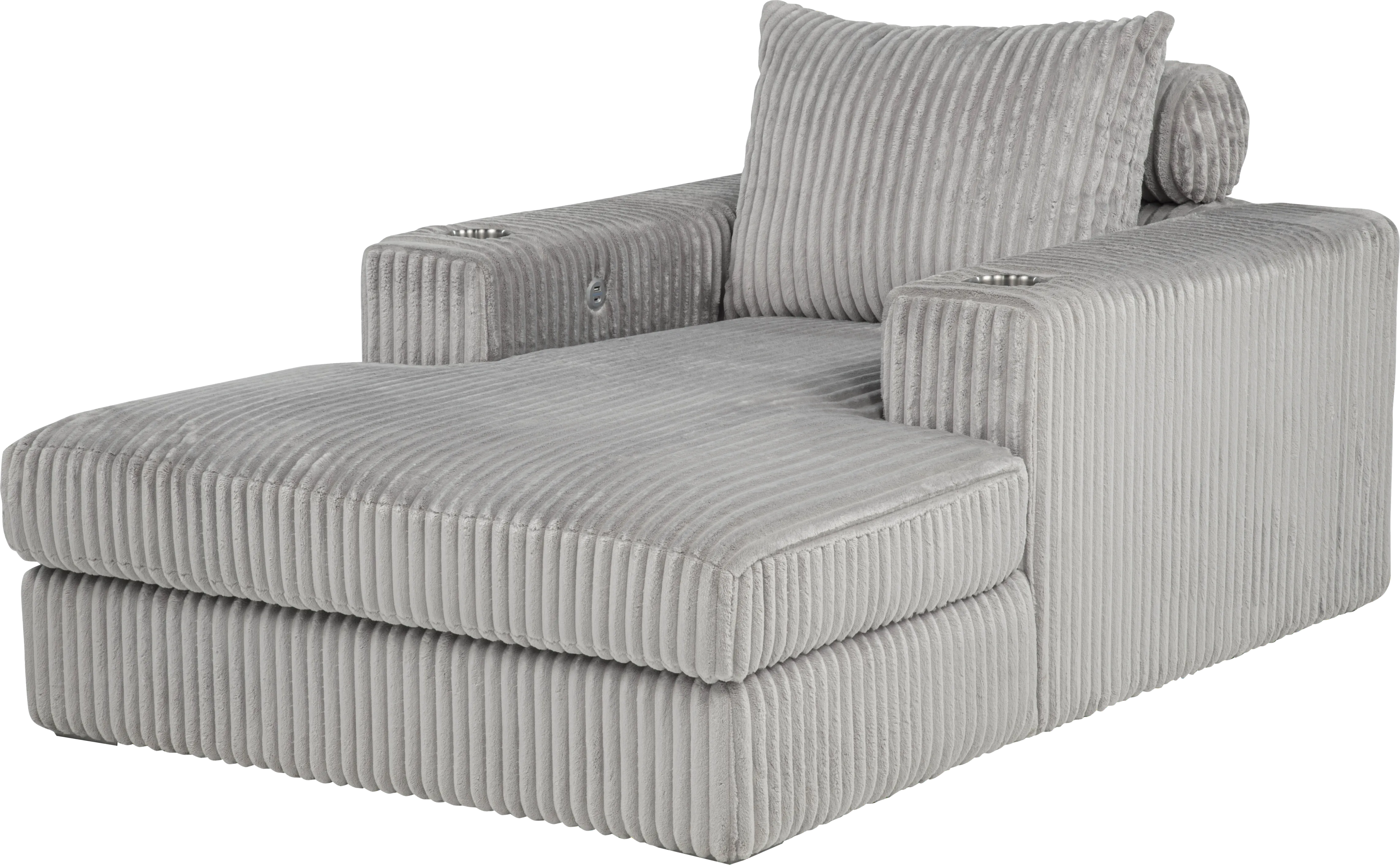 Kids Hepburn Gray Chaise - Thumbnail - Image 1