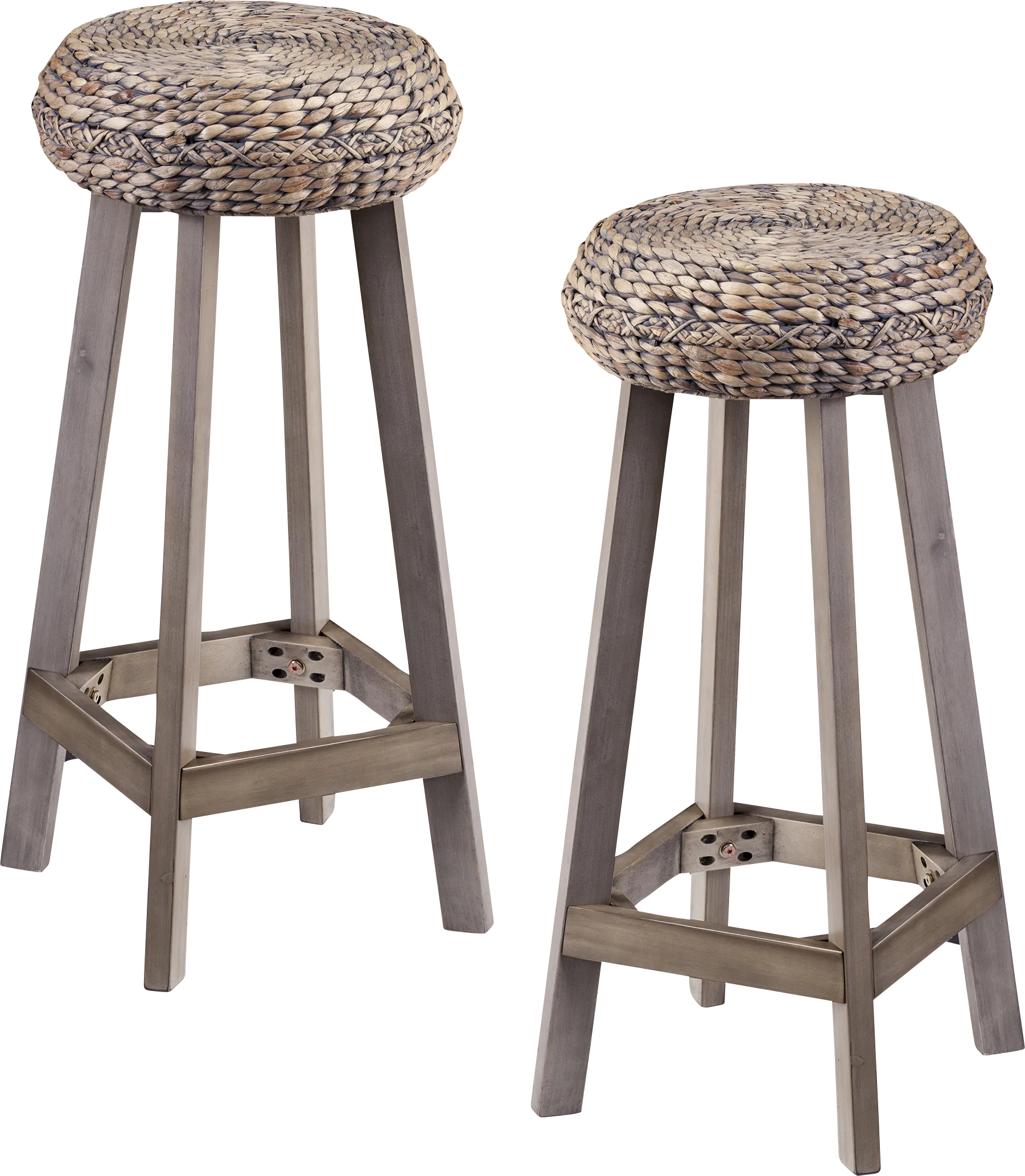 Hebberg Brown Bar Height Stool, Set of 2 - Thumbnail - Image 1