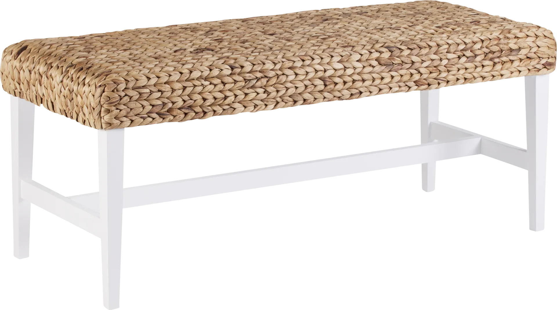 Bursard White Accent Bench - Image 1
