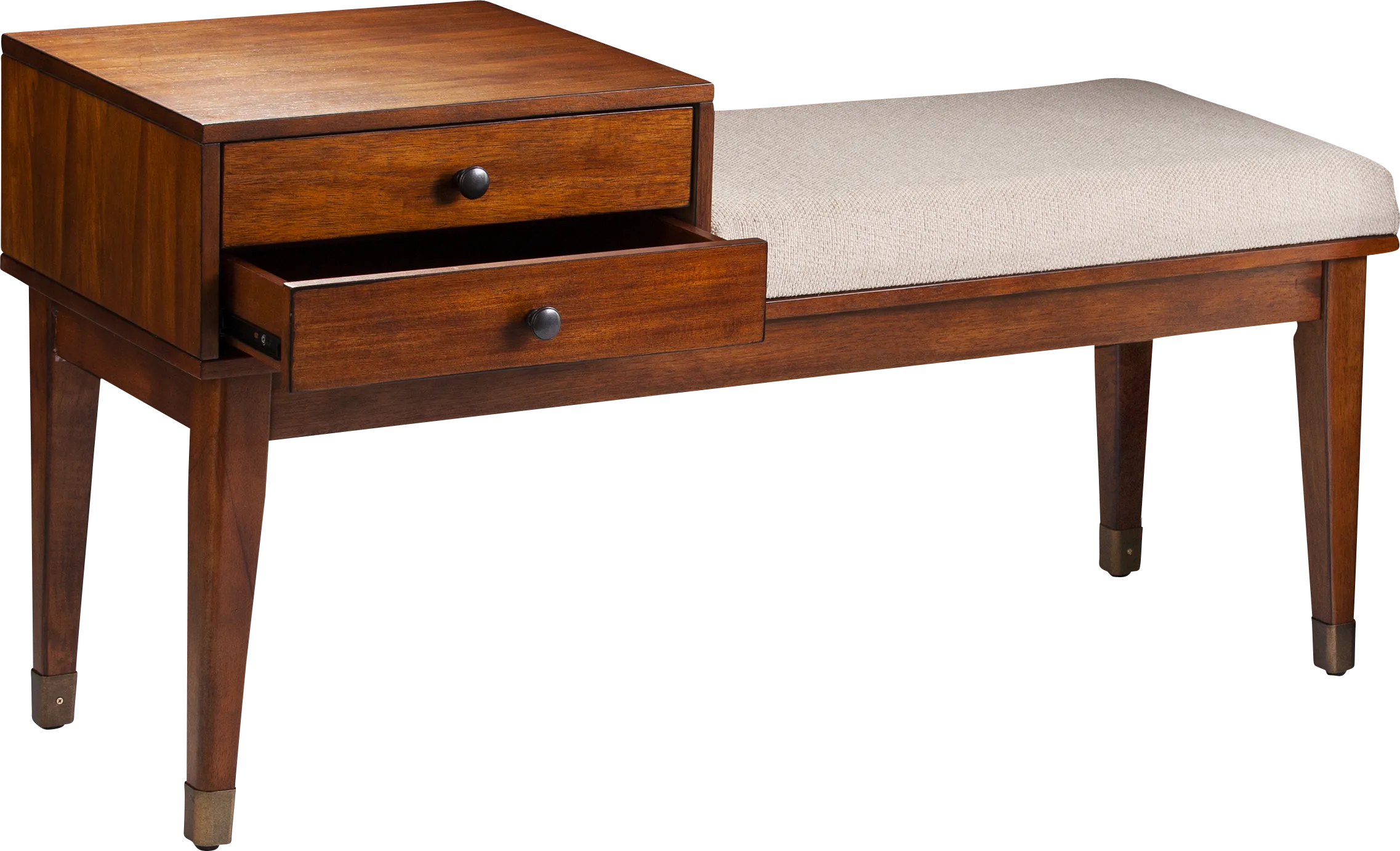 Cazamo Brown Storage Bench - Thumbnail - Image 1