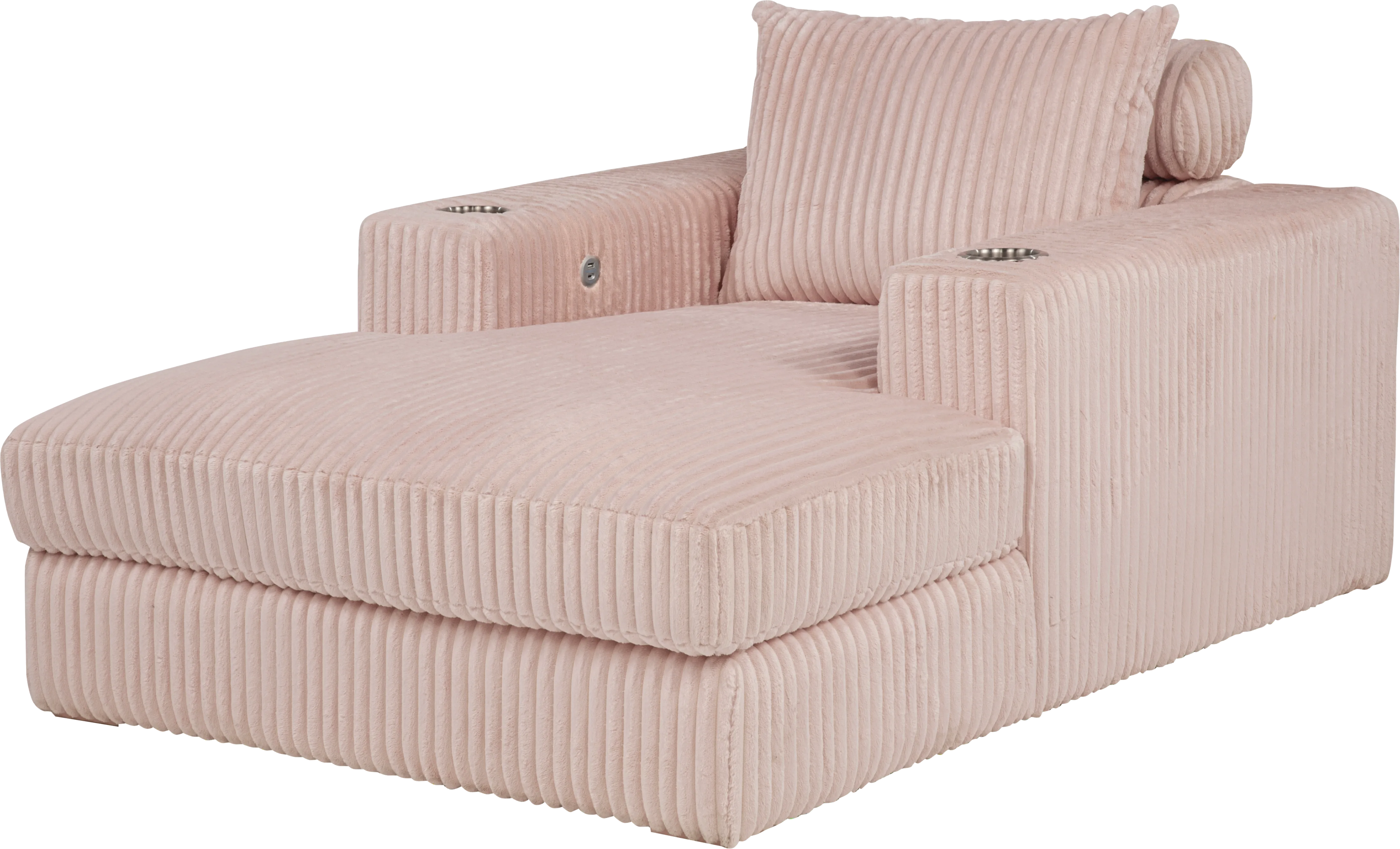 Kids Hepburn Pink Chaise - Thumbnail - Image 1