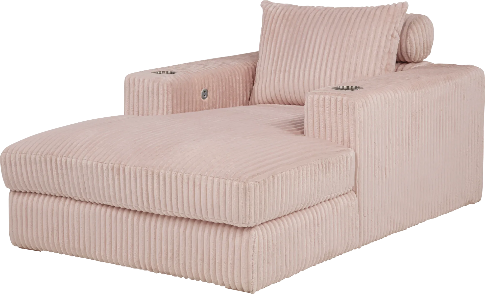 Kids Hepburn Pink Chaise - Image 1