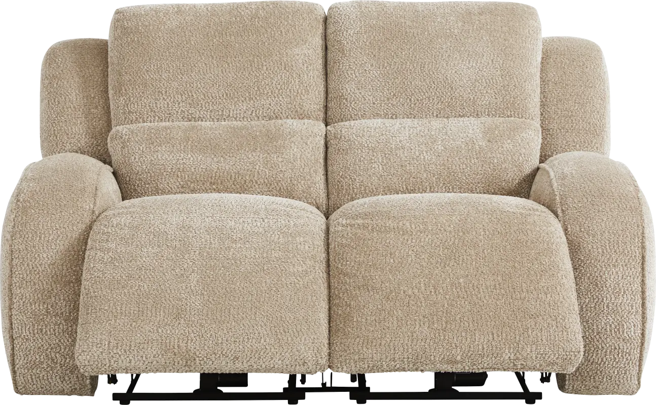 Crestwood Tan Reclining Loveseat