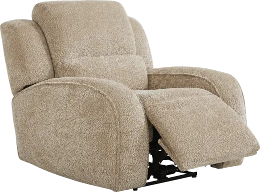 Crestwood Tan Dual Power Recliner