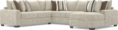 3 pc right arm chaise sectional