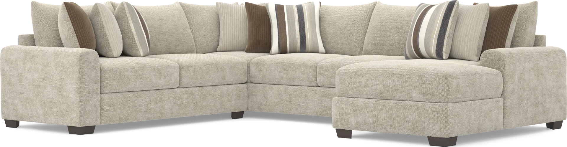 Martin Brown 3 Pc Sectional - Image 1