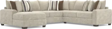 3 pc left arm chaise sectional