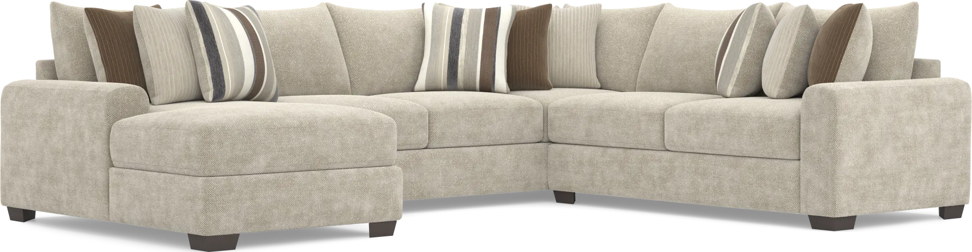 Martin Brown 3 Pc Sectional - Image 1