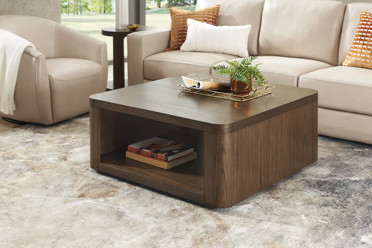 Venice Brown Dark Wood Cocktail Table | Rooms to Go