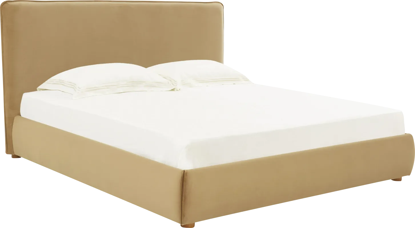 Tyer Tan King Bed