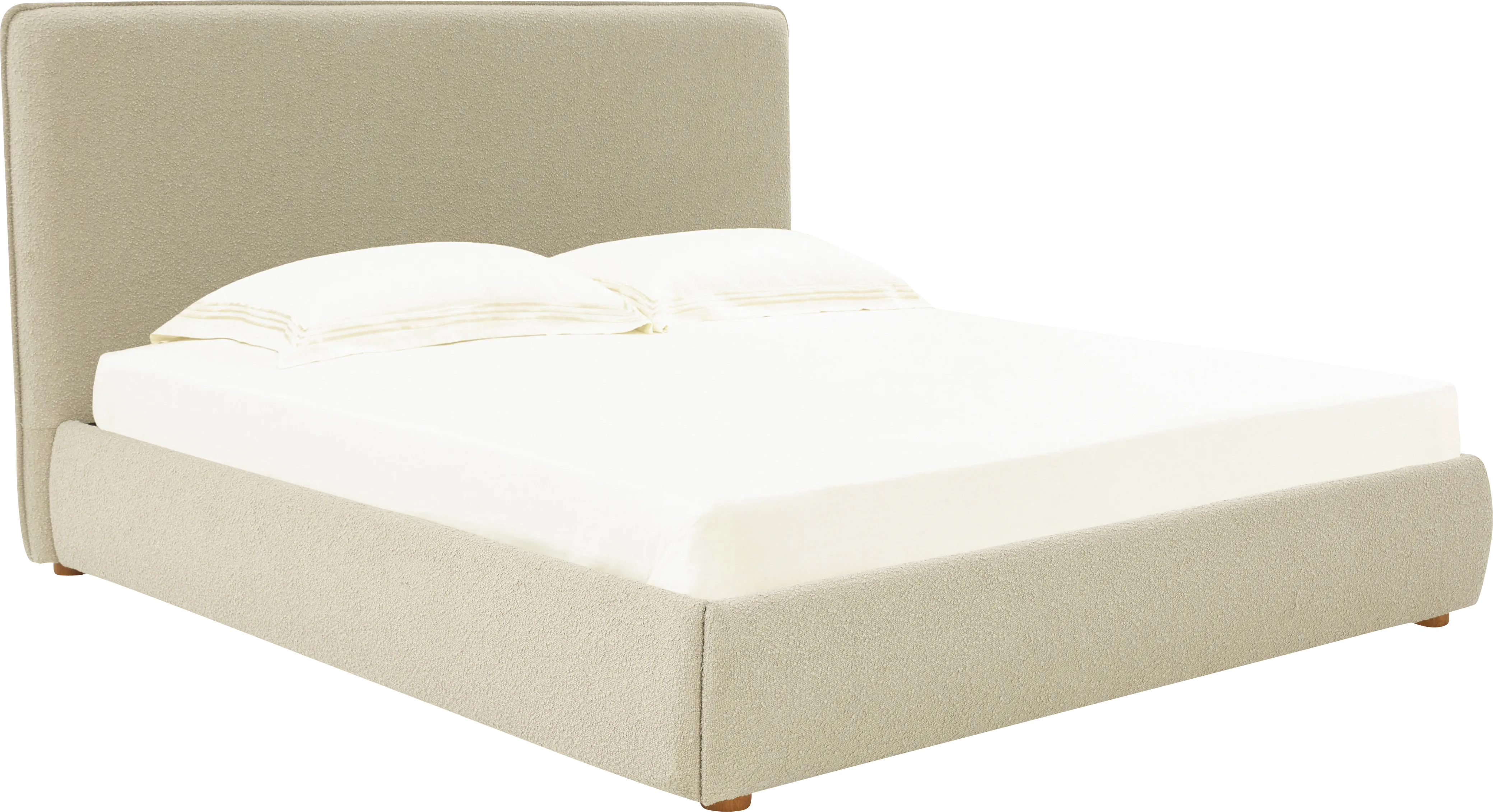Tulli Oatmeal King Bed - Thumbnail - Image 1