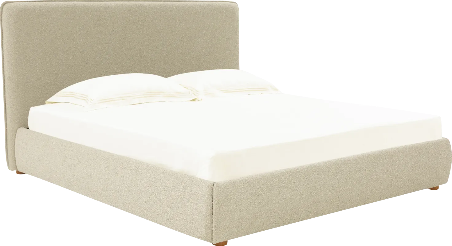 Tulli Oatmeal King Bed